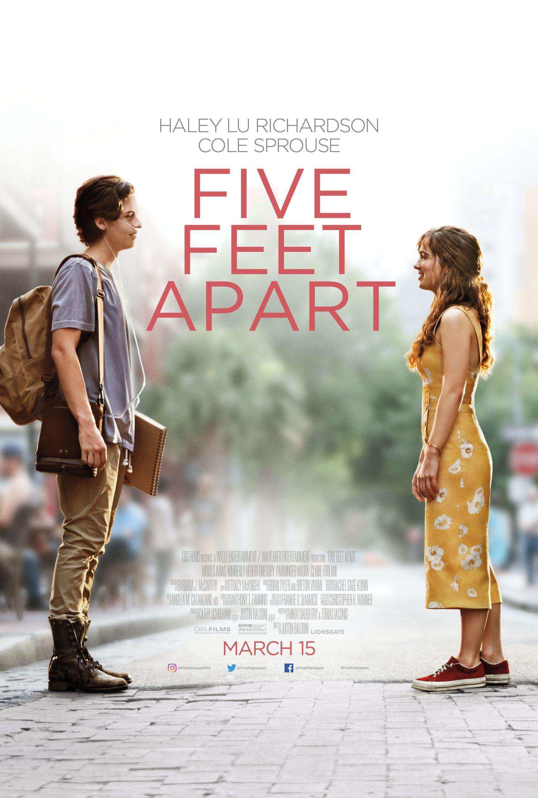 فیلم پنج فوت جدا Five Feet Apart 2019 با دوبله فارسی