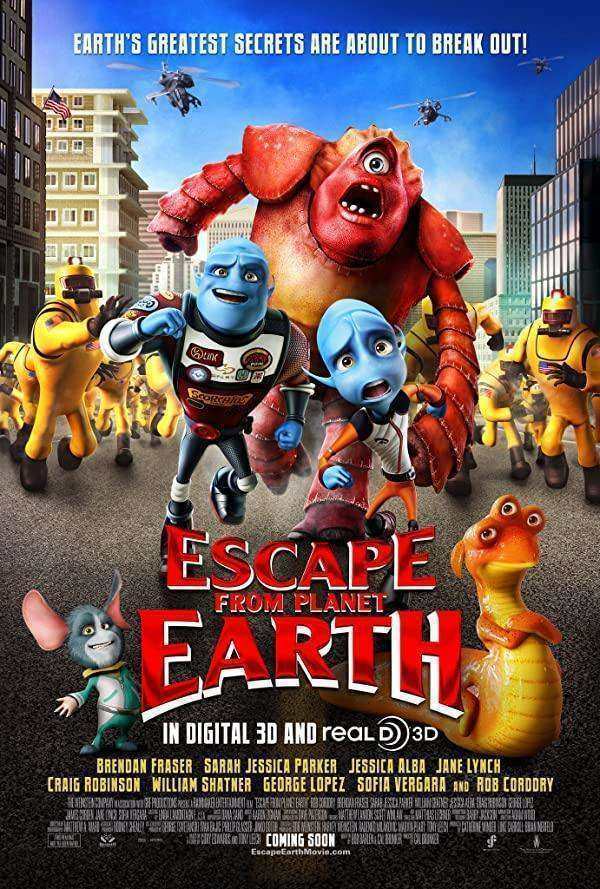 انیمیشن فرار از سیاره زمین Escape from Planet Earth 2013 با دوبله فارسی